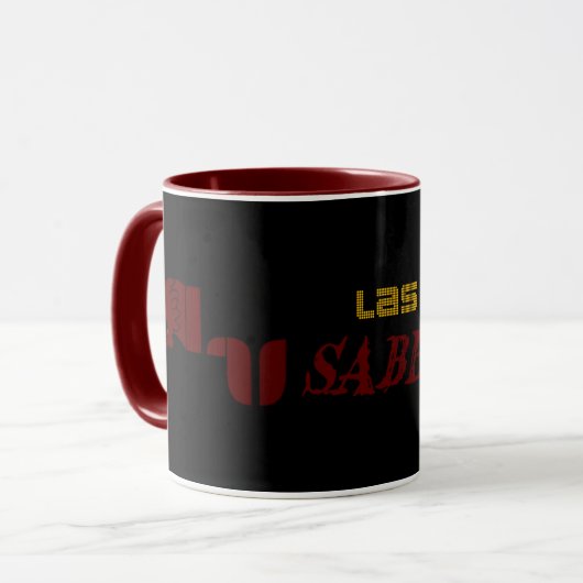 Las Vegas Sabercats Maroon Mok (Voorkant links)