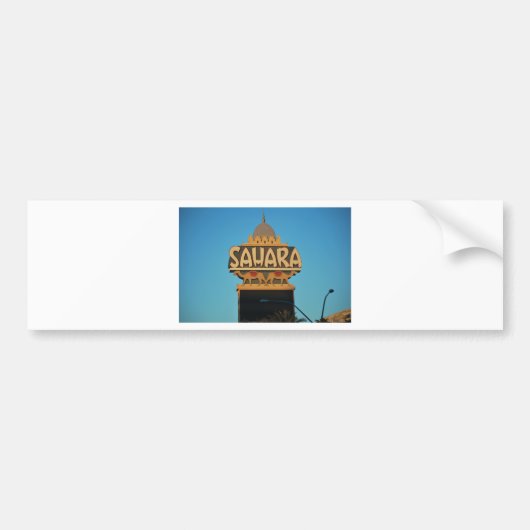 Las Vegas Sahara Casino Landmark Architecture Bumpersticker (Voorkant)