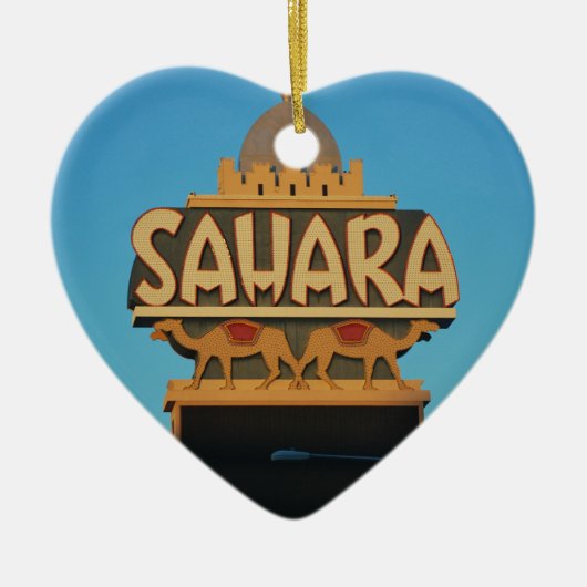 Las Vegas Sahara Casino Landmark Architecture Keramisch Ornament (Voorkant)