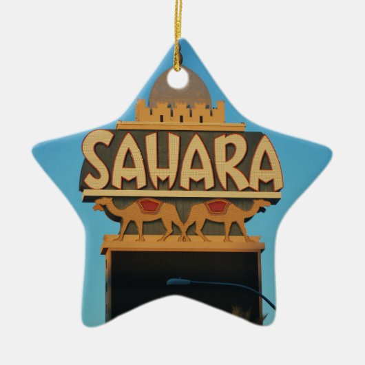 Las Vegas Sahara Casino Landmark Architecture Keramisch Ornament (Voorkant)