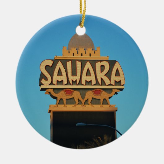 Las Vegas Sahara Casino Landmark Architecture Keramisch Ornament (Voorkant)