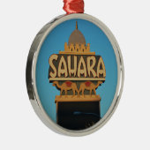 Las Vegas Sahara Casino Landmark Architecture Metalen Ornament (Rechts)