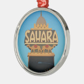 Las Vegas Sahara Casino Landmark Architecture Metalen Ornament (Links)