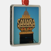 Las Vegas Sahara Casino Landmark Architecture Metalen Ornament (Rechts)