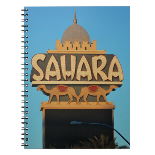 Las Vegas Sahara Casino Landmark Architecture Notitieboek (Voorkant)