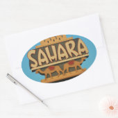 Las Vegas Sahara Casino Landmark Architecture Ovale Sticker (Envelop)