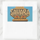 Las Vegas Sahara Casino Landmark Architecture Rechthoekige Sticker (Tas)