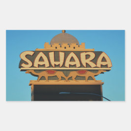 Las Vegas Sahara Casino Landmark Architecture Rechthoekige Sticker