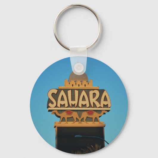 Las Vegas Sahara Casino Landmark Architecture Sleutelhanger (Voorkant)