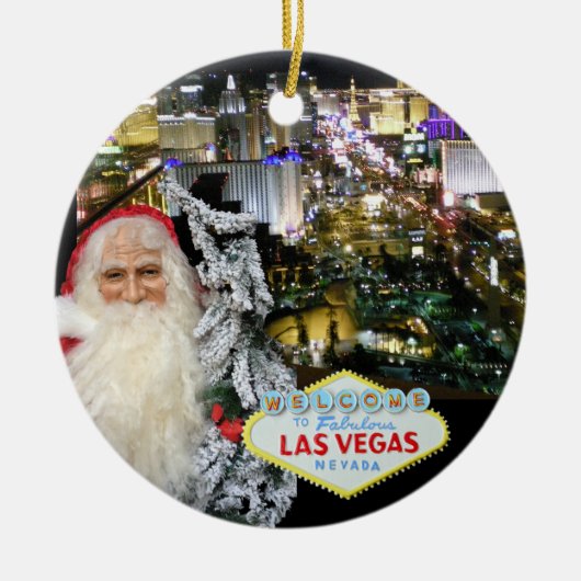 Las Vegas Santa Clause Ornament (Voorkant)