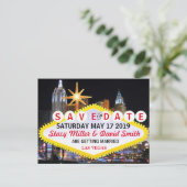 Las Vegas Save the Date Aankondigingskaart (Staand voorkant)