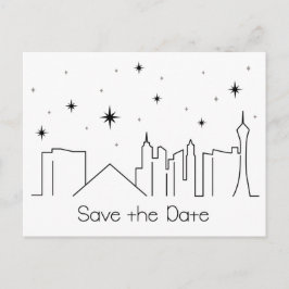 Las Vegas Save the Date Aankondigingskaart