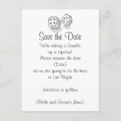 Las Vegas Save the Date Aankondigingskaart (Voorkant)