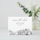 Las Vegas Save the Date Briefkaart Elegante bruilo (Staand voorkant)
