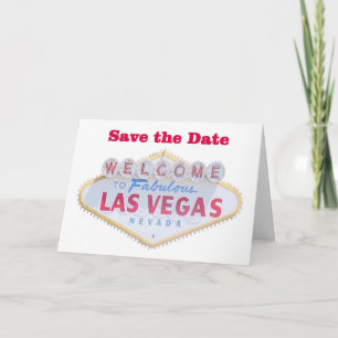Las Vegas Save the Date Cards Aankondiging