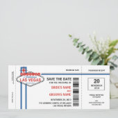 Las Vegas Save the Date Invitations (Staand voorkant)