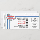Las Vegas Save the Date Invitations (Voorkant)