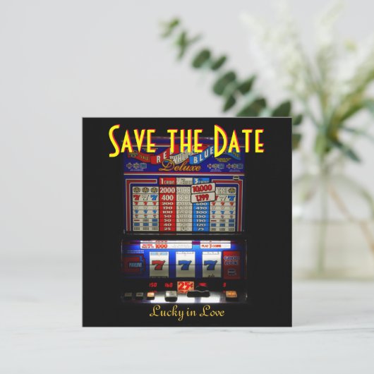 Las Vegas Save the Date Slot Machine (Staand voorkant)