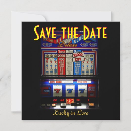Las Vegas Save the Date Slot Machine (Voorkant)