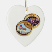 Las Vegas Save the Date Wedding Rings Ornament (Rechts)