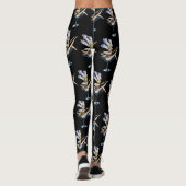 Las Vegas Showgirl Blonde op Black Leggings (Achterkant)
