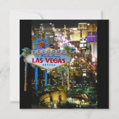 Las Vegas Showgirl Halloween Party Kaart (Achterkant)