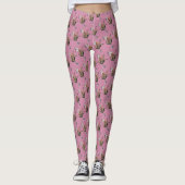 Las Vegas Showgirl Pink Leggings (Voorkant)