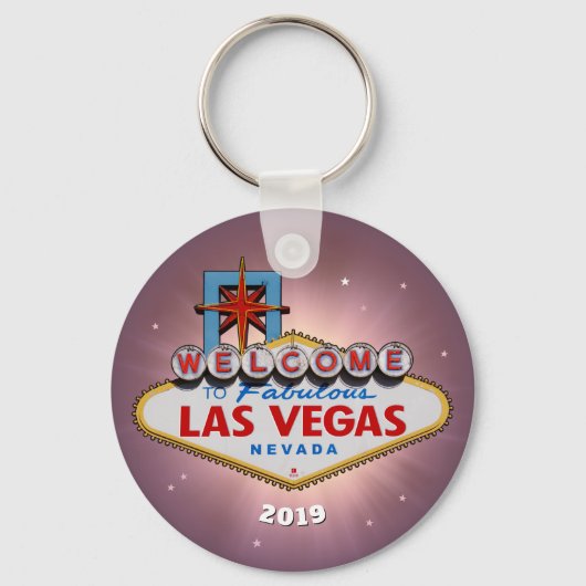 Las Vegas Sign (Aanpasbaar) Sleutelhanger (Voorkant)