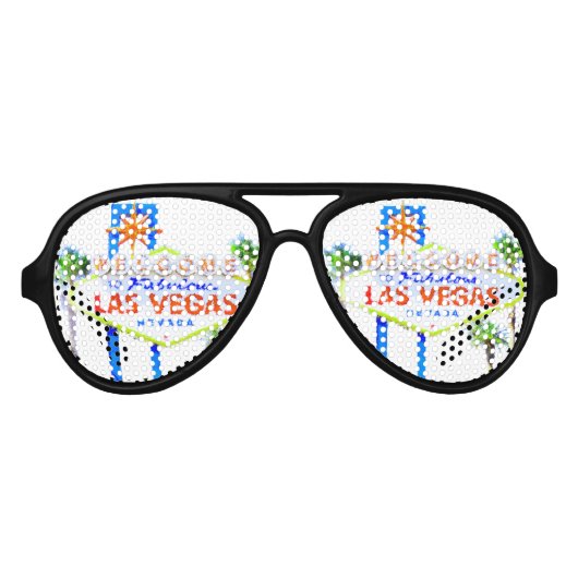 Las Vegas Sign Aviator Zonnebril (Voorkant)