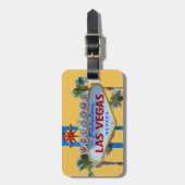 Las Vegas Sign Bag Label gold Bagagelabel (Voorkant verticaal)