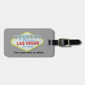Las Vegas Sign Baggage Label Bagagelabel (Voorkant horizontaal)