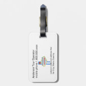 Las Vegas Sign Baggage Label Bagagelabel (Achterkant verticaal)