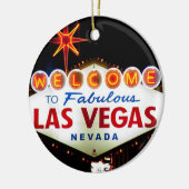 Las Vegas Sign bij Night Ornament (Links)