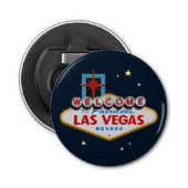 Las Vegas Sign Button Flesopener (Voorkant)