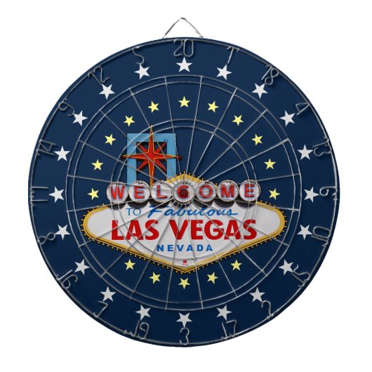 Las Vegas Sign Dartbord (Voorkant)