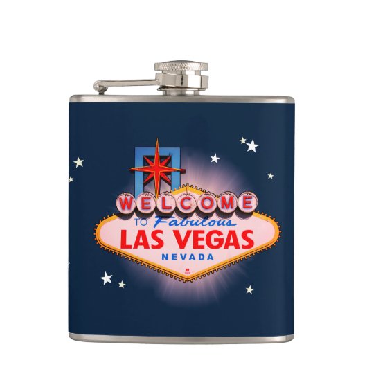 Las Vegas Sign Heupfles (Voorkant)