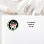 Las Vegas Sign. & Kaarten Poker Chip Etiket (Insitu)