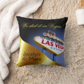 Las Vegas Sign Mr. en mevrouw Passen getrouwd | go Kussen (Deken)