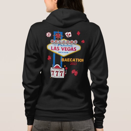 Las Vegas Sign Nevada Baecation Group Matching Hoodie (Achterkant)
