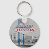 Las Vegas Sign Retro Sleutelhanger (Voorkant)