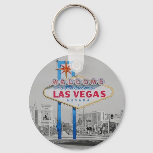 Las Vegas Sign Retro Sleutelhanger (Voorkant)