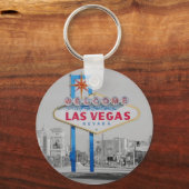 Las Vegas Sign Retro Sleutelhanger (Voorkant)