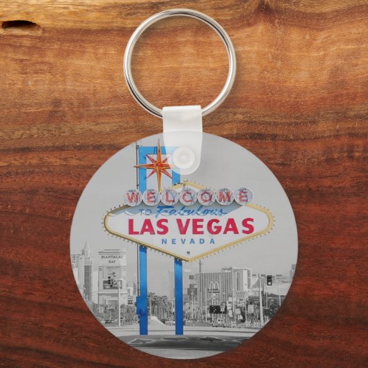 Las Vegas Sign Retro Sleutelhanger (Voorkant)