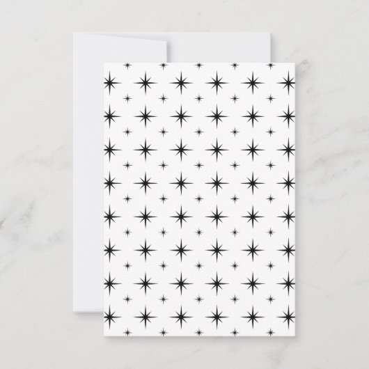 Las Vegas Sign Retro Wedding RSVP Kaart (Voorkant)