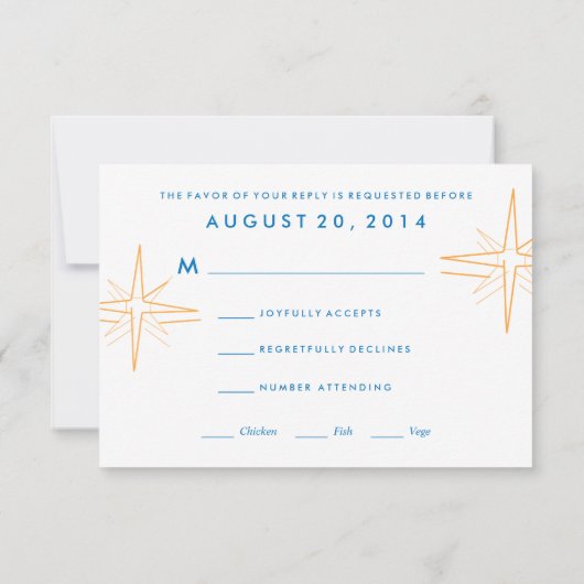 Las Vegas Sign RSVP | Huwelijksreactiekaart (Achterkant)