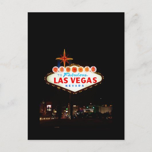 Las Vegas Sign Save The Date Wedding Afbeelding Ca Aankondigingskaart (Voorkant)