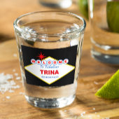 Las Vegas Sign Special Event Glass Shot Glas