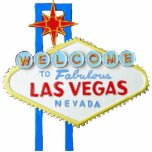 Las Vegas Sign Staand Fotobeeldje<br><div class="desc">Welkom in Las Vegas Nevada - het neonteken dat toeristen begroet die in het zuiden van de beroemde boulevard rijden - ook bekend als  De strook</div>