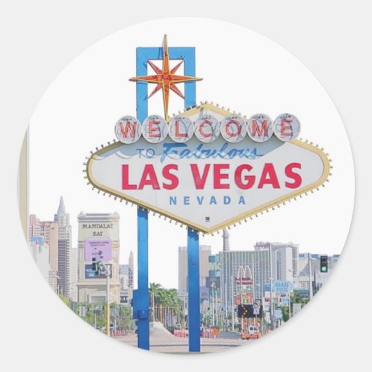 Las Vegas Sign Sticker (Voorkant)