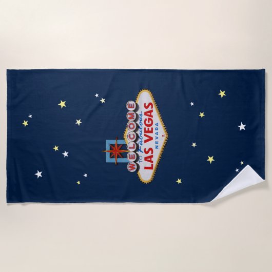 Las Vegas Sign Strandlaken (Voorkant)